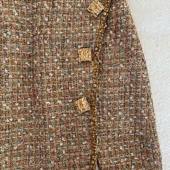 Self Portrait bouclè dress size US2 - Picture 2 of 10